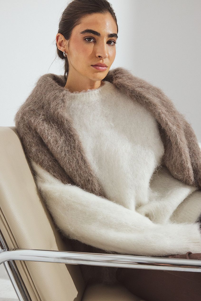 Knitted Alpaca Blend Oversized Sweater