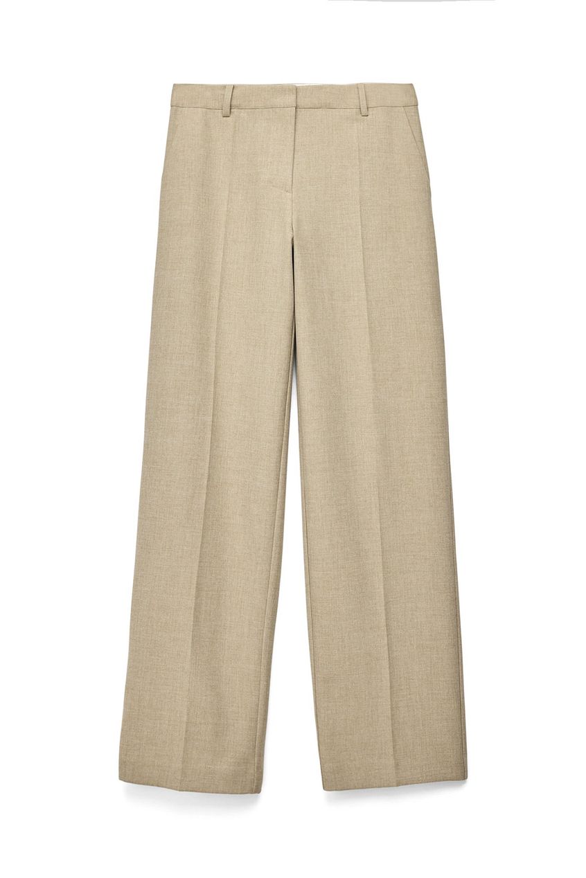Wide Leg Mid Waist Pants