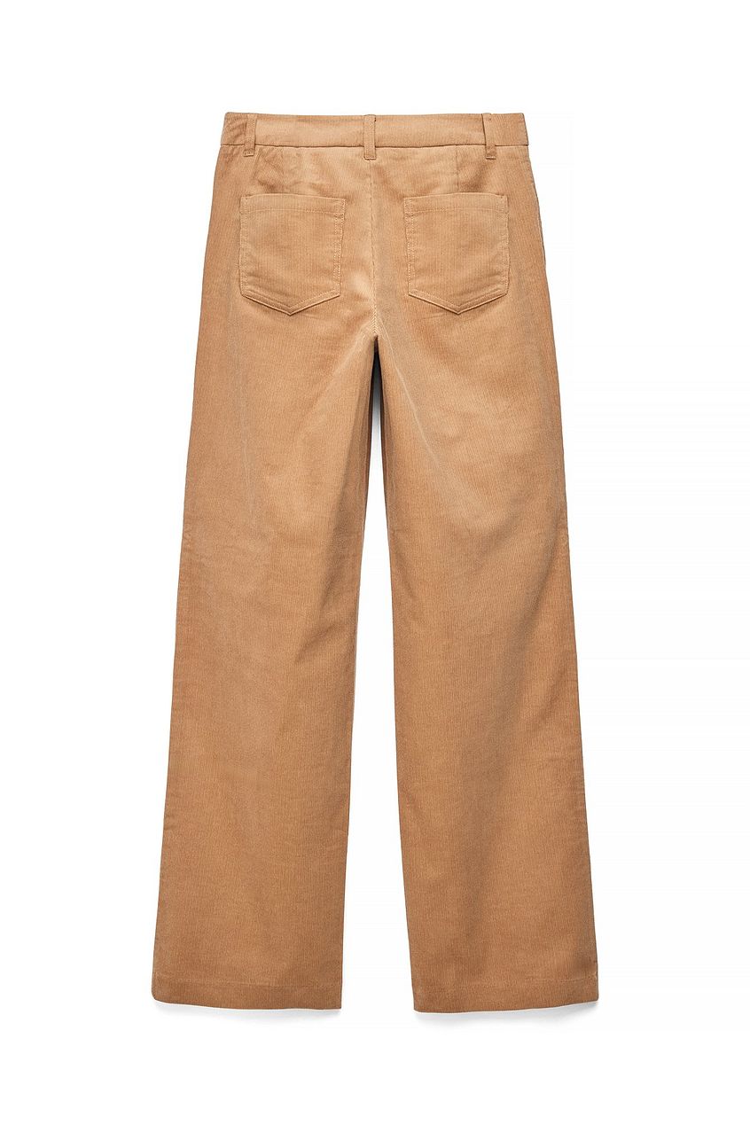 Corduroy Mid Waist Pants