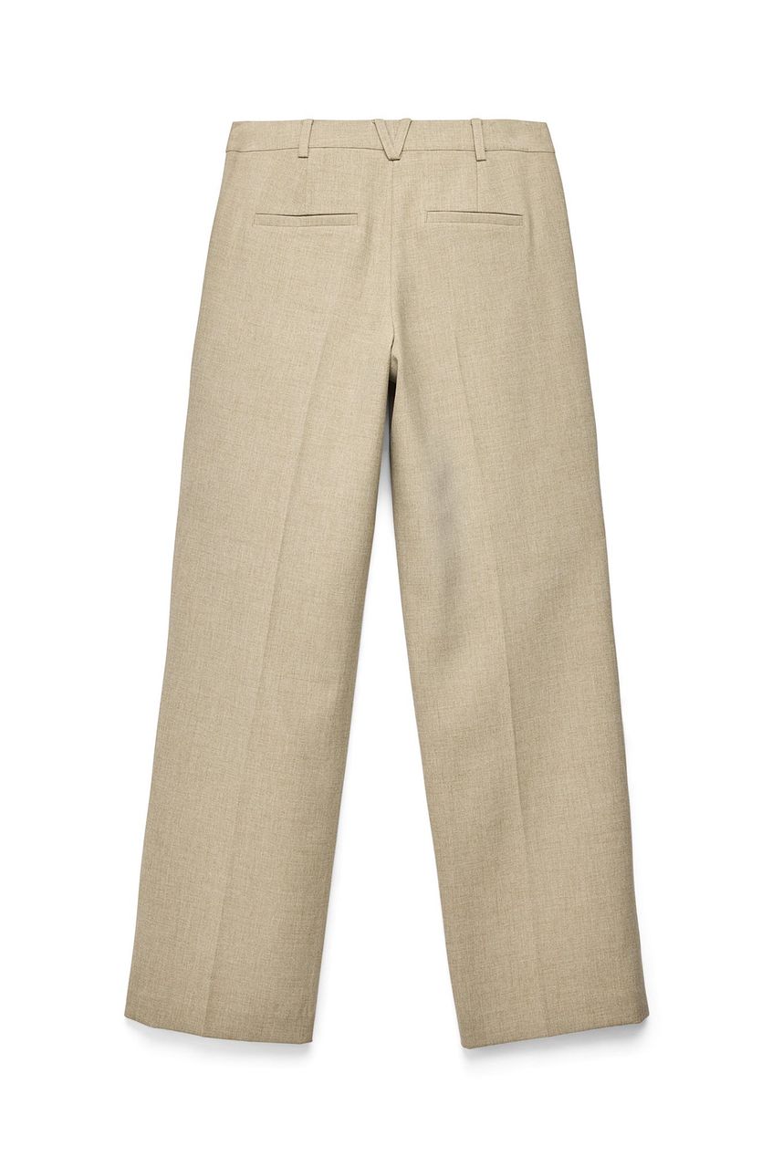 Wide Leg Mid Waist Pants